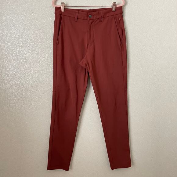 Lululemon Pants Mens 30 Date Brown Commission Slim Fit ABC Warpstreme M5AF2S - Picture 4 of 12
